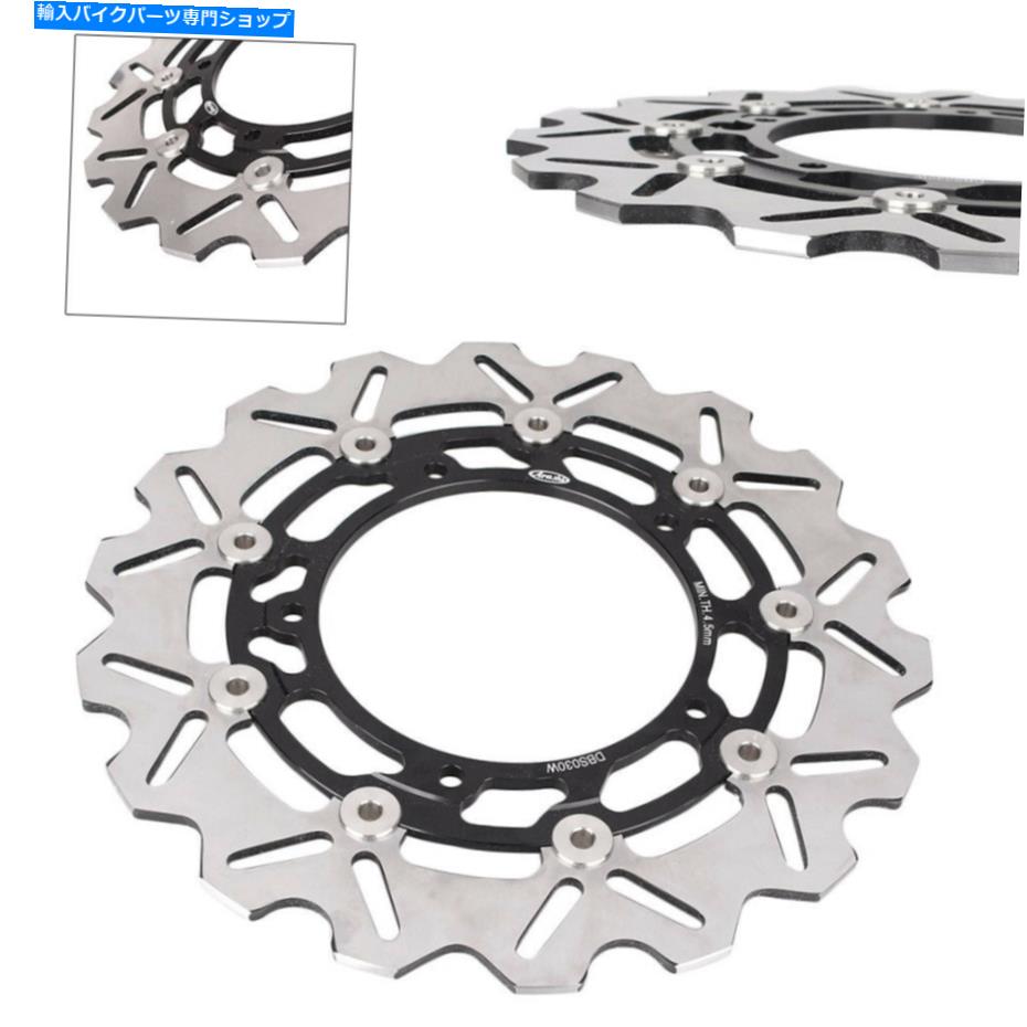 front brake rotor フロントブレーキディスクロータースチールフィットヤマハYZF R3 / R25 2015-2016＆XSR900 2016ブラック Front Brake Disc Rotor Steel Fit Yamaha YZF R3/R25 2015-2016 & XSR900 2016 Black