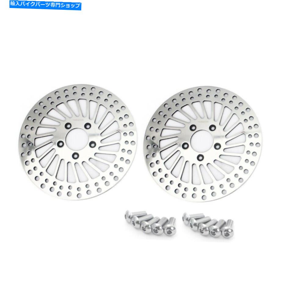 front brake rotor ポーランド11.5 "ハーレーツーリングバッグロードキング00-07のためのフロントブレ..