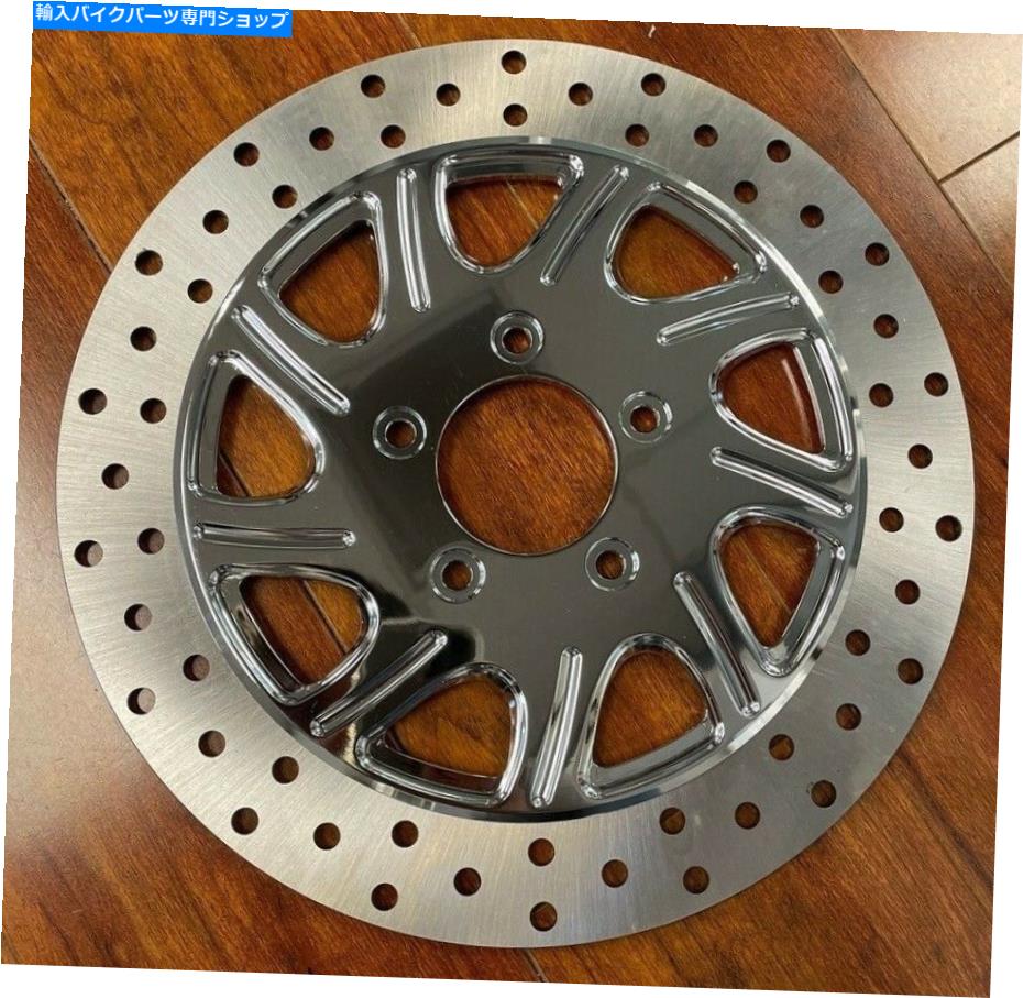 front brake rotor クロムフロントローター - 任意のハーレー・標準ボルトパターン00~21 Chrome Front ..
