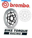 front brake rotor BremboアップグレードフロントブレーキディスクモトググジャージーNorge T-GTL ABS 2007 - Onwar...