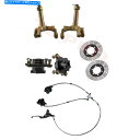 Brake Caliper フロントハブステアリングナックルブレーキローターキャリパーキットATV Quad Go Kart Quad Cart Front H...