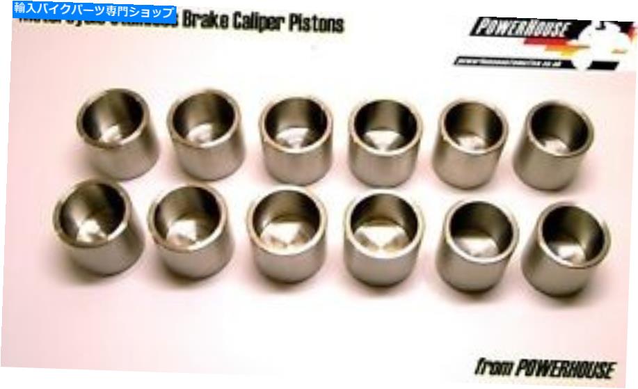 Brake Caliper スズキGSXR1100 WS GSXR1100WSフロントブレーキキャリパーステンレスピストンセット1995 95 Suzuki GSXR1100 WS GSXR1100WS front brake caliper stainless piston set 1995 95