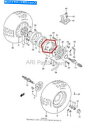 Brake Shoes 新しいOEM Suzuki Quadrunner LT-4WDXWブレーキシューズセット NEW OEM SUZUKI QUADRUNNER LT-4WDXW BRAKE SHOE SET