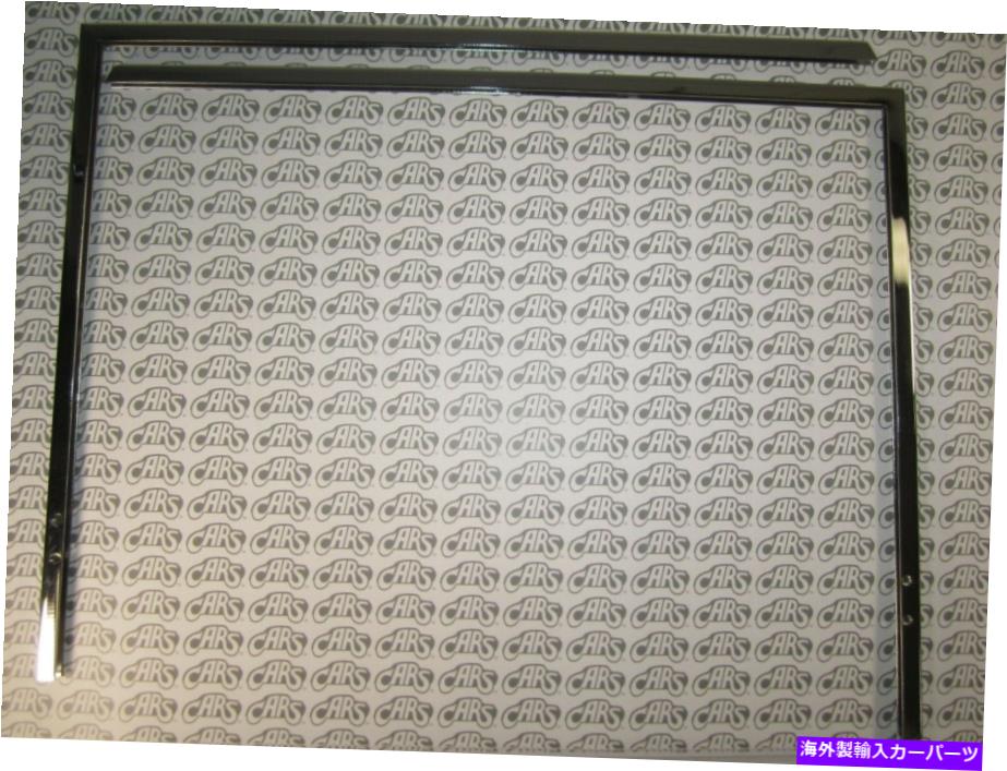 ガラス 1957年ビュイック＆オールドモービルアッパードアガラスフレーム。ペア。クロム 1957 Buick & Oldsmobile Upper Door Glass Frames. Pair. Chrome