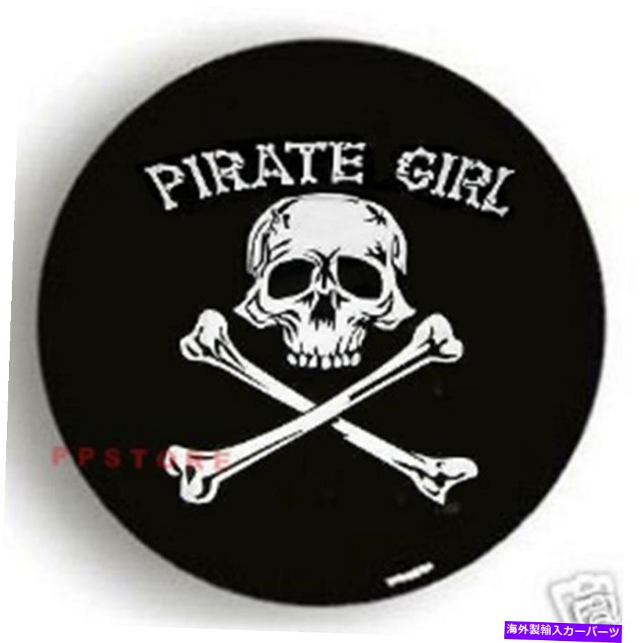 rear wheel tire cover 15 "海賊ガールスカルスペアタイヤホイールカバージープRVトラックSUVキャンピングカー 15" PIRATE GIRL SKULL Spare Tire Wheel Cover For JEEP RV Truck SUV CAMPER NEW