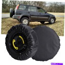 rear wheel tire cover ホンダCRV CR-V 15 スペアタイヤタイヤホイールカバーブラックレザーの防水バッグ用 For Honda CRV CR-V 15 Spare Tire Tyre Wheel Cover Black Leather Waterproof Bag