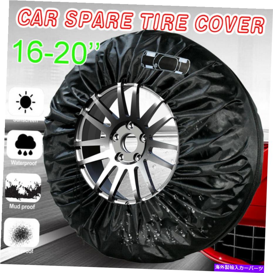 rear wheel tire cover ユニバーサルカーSUV 16-20 "大サイズのトートスペアタイヤタイヤ収納カバーホ..