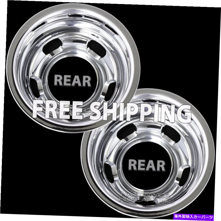 rear wheel tire cover ダッジRAM 3500 2003-18 Chrome 17 "デュアルホイールシミュレーターの2つのリ..