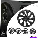rear wheel tire cover プレミアムホイールリムカバーハブキャップ耐久性のある腹筋15インチのブラックグランドキャラバン Premium Wh...
