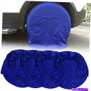 rear wheel tire cover 4PCS 32インチカーホイールタイヤタイヤカバーオックスフォード防水日焼け止めプロテクター 4PCS 32in Car Spare Wheel Tire Tyre Cover Oxford Waterproof Sunscreen Protector
