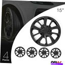 rear wheel tire cover 4PCSホイールリムカバーガードハブキャップ耐久性のあるABS15”ダッジグランドキャラバン 4Pcs Wheel ...
