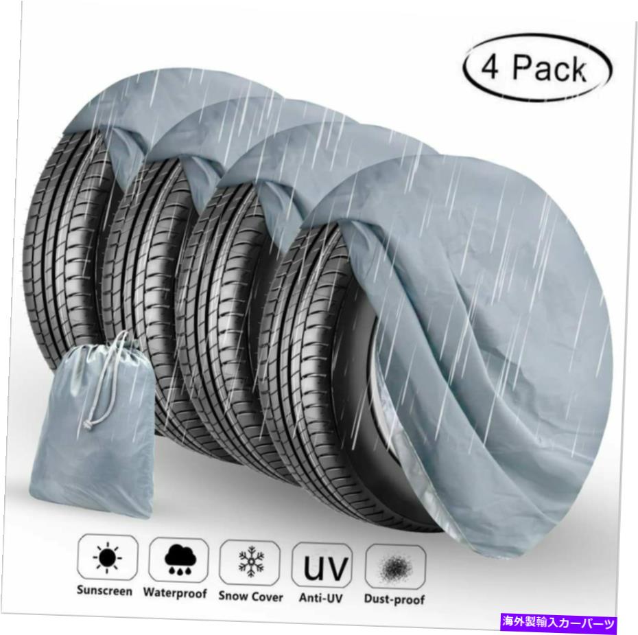 rear wheel tire cover カーホイールスペアタイヤ収納カバー防水SUVホイールプロテクターバッグタイヤ3..