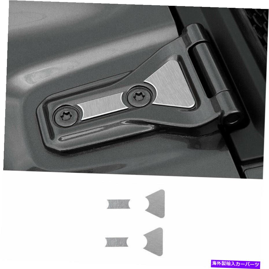 エンジンカバー アルミニウムエンジンフードヒンジステッカーカバージープラングラーJL 2018-2020にフ..