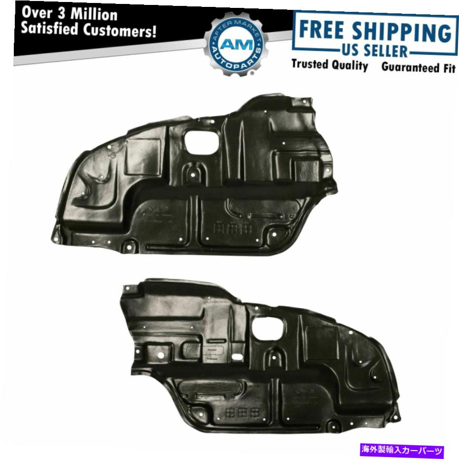 エンジンカバー 2PC低エンジンスプラッシュシールドカバーセット02-06トヨタカムリのRH RHサイド 2pc Lower Engine Splash Shield Cover Set LH RH Sides for 02-06 Toyota Camry