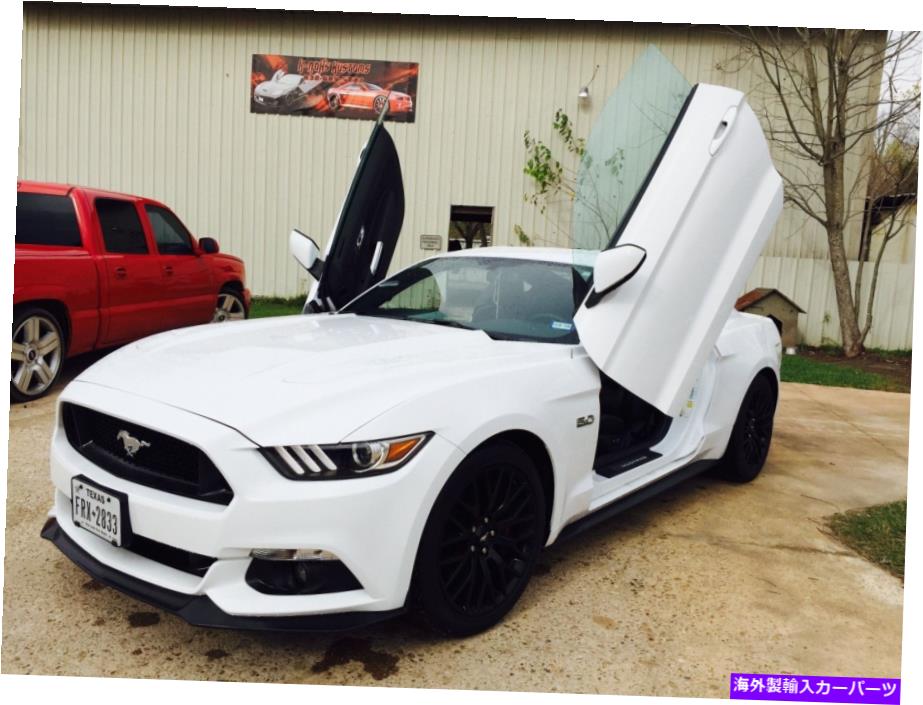 ガルウィング Ford Mustang 2015-2021 Vertical Doors Inc。ランボドアキットのボルト - 今日は出荷されます！ FORD MUSTANG 2015-2021 Vertical Doors inc. BOLT ON lambo door kit - SHIPS TODAY!【並行輸入品】