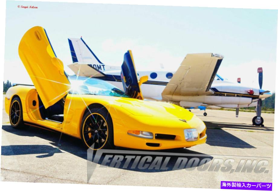 ガルウィング Vertical Doors Inc. Chevrolet Corvette C-5 97-04用のボルトオンランボキット Vertical Doors Inc. Bolt-On Lambo Kit for Chevrolet Corvette C-5 97-04