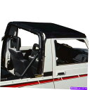 幌 Suzuki Samurai 86-94ビキニストラップレスタルガスタイルブラックデニムソフトトップ For Suzuki Samurai 86-94 Bikini Strapless Targa Style Black Denim Soft Top