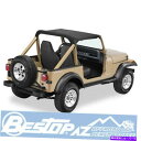 幌 '87 -'91ジープラングラーYJブラッククラッシュ52509-01のBestopストラップレスビキニトップ Bestop Strapless Bikini Top For '87-'91 Jeep Wrangler YJ Black Crush 52509-01