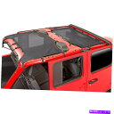 幌 Jeep Wrangler 2018-2022 Trailfx MBT006ブラックメッシュビキニトップ For Jeep Wrangler 2018-2022 TrailFX MBT006 Black Mesh Bikini Top