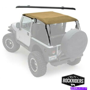  1997-2006ץ󥰥顼եĥӥ˥ȥåץɥɥͥ륹ѥ 1997-2006 Jeep Wrangler Safari Extended Bikini Top with Windshield Channel Spice