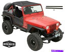 幌 1987-1991ジープラングラービミニビキニトップブラックアンドウィンドシールドチャンネル 1987-1991 Jeep Wrangler Bimini Bikini Top Black and Windshield Channel
