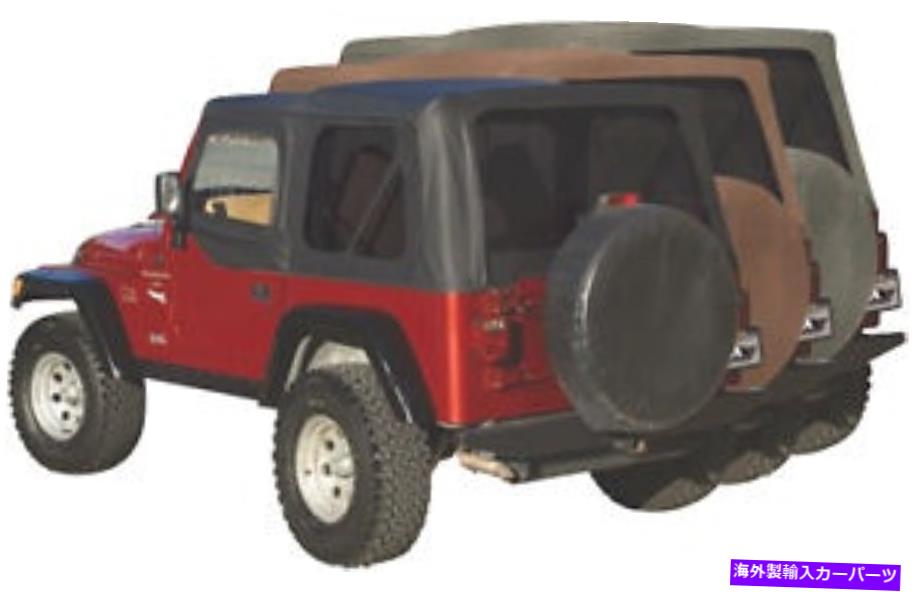 幌 ランパージファクトリーの交換ソフトトップフィット97-06ジープラングラーTJ 99517スパイス Rampage Factory Replacement Soft Top fits 97-06 Jeep Wrangler TJ 99517 Spice