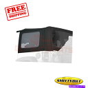幌 ジープラングラーのためのSmittybiltソフトトッププレミアムブラックダイヤモンドキャンバス07-09 Smittybilt Soft Top Prem...