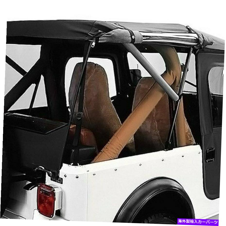 幌 Jeep CJ7 76-87 Bestop Tigertop Black Crush Complete Perfactement Soft Top For Jeep CJ7 76-87 Bestop Tigertop Black Crush Complete Replacement Soft Top