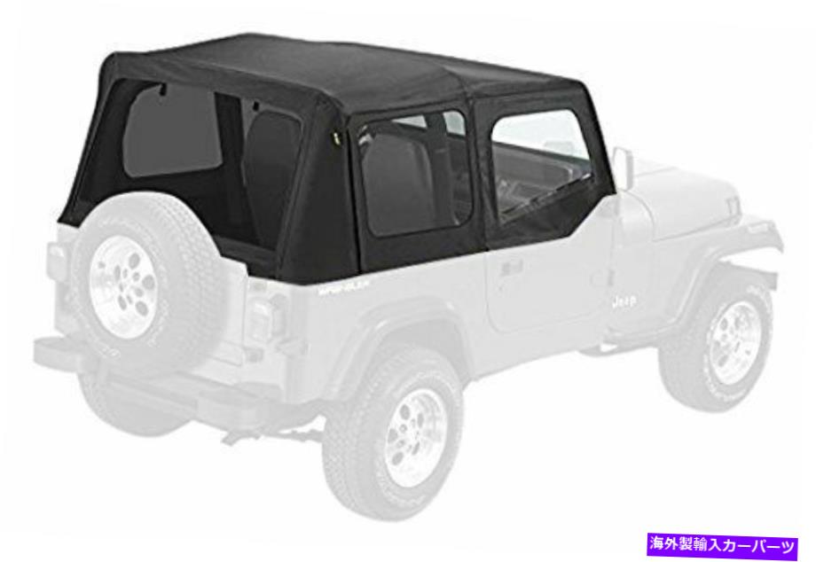 幌 舗装端バイベストトップ51132-15交換ソフトトップ色の窓付きの窓/ドアスキン Pavement Ends byBestop 51132-15 Replacement Soft Top Tinted Windows w/Door Skins