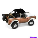 幌 フォードブロンコ66-77ベストトップビキニ伝統的なスタイルブラッククラッシュソフトトップ For Ford Bronco 66-77 Bestop Bikini Traditional Style Black Crush Soft Top