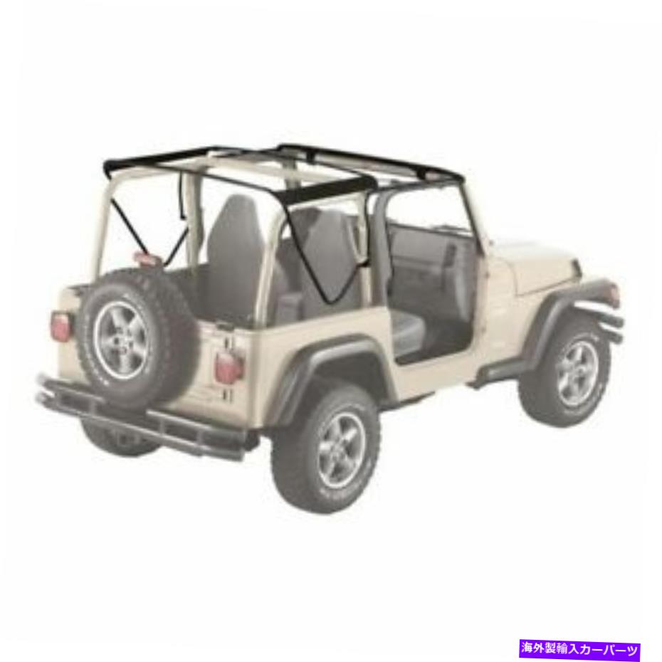 幌 Bestop 55002-01ソフトトップハードウェアファクトリースタイル1997-2006 Jeep TJ New Bestop 55002-01 Soft Top Hardware Factory Style Bows For 1997-2006 Jeep TJ NEW