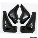 マッドガード 4xfor mazda 3 2019-2021 lh rhフェンダーホイールマッドガードスプラッシュマッドフラップブライトブラック 4xFor Mazda 3 2019-2021 LH RH Fender Wheel Mudguard Splash Mud Flap Bright Black(2)