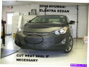 マスクブラ レブラフロントエンドマスクカバーブラフィット2014 2015 2016 14-16ヒュンダイエラントラセダン Lebra Front End Mask Cover Bra Fits 2014 2015 2016 14-16 Hyundai Elantra Sedan(2)