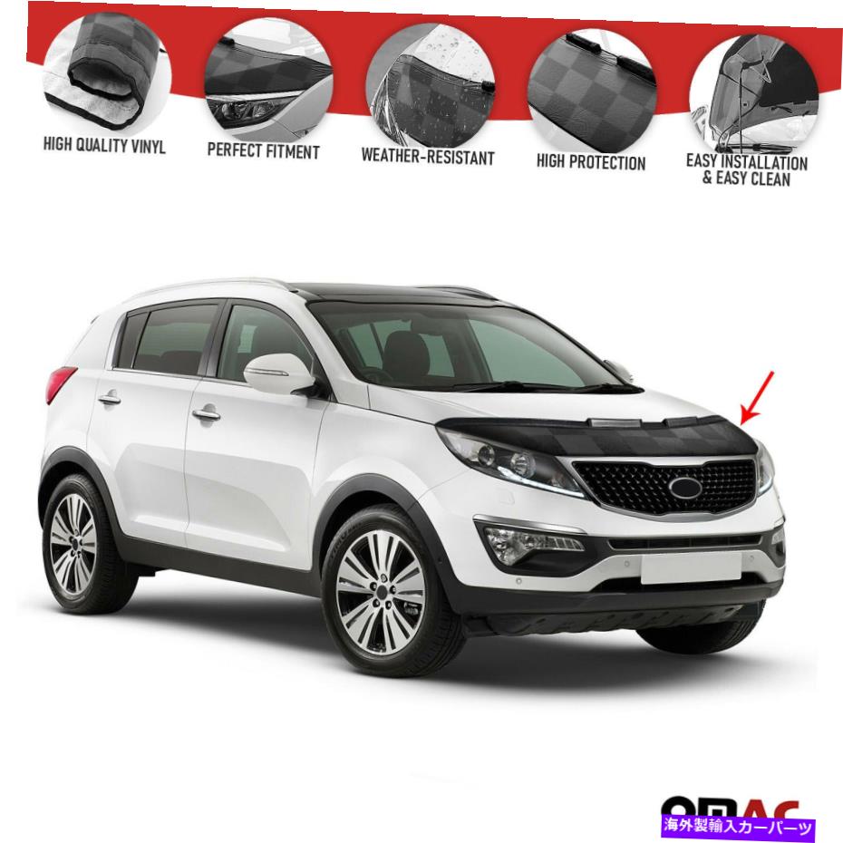 マスクブラ フロントフードカバーマスクボンネットブラガードKia Sportage 2010-2015 Front Hood Cover Mask Bonnet Bra Guard For Kia Sportage 2010-2015