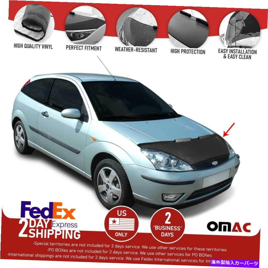 マスクブラ フロントフードカバーマスクボンネットブラプロテクターフィットフォードフォーカス2000-2004 Front Hood Cover Mask Bonnet Bra Protector Fits Ford Focus 2000-2004