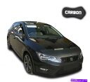 マスクブラ フードブラブシートレオン3 5Fカーボンボンネットカーマスクカバーフロントエンド保護 Hood Bra Seat Leon 3 5F CARBON Bonnet Car Mask Cover Front End protection NEW(2)