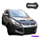 マスクブラ フッドブラブフォードクガ2カーボンボンネットカーマスクカバーフロントエンドストーン保護 Hood Bra Ford Kuga 2 CARBON Bonnet Car Mask Cover Front End Stone protection NEW