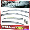 ウィンドウバイザー Wellvisors Rain Sun Wind Deflectors Lexus ES300 ES330 02-06ウィンドウバイザーChrome Wellvisors Rain Sun Wind Deflectors Lexus ES300 ES330 02-06 Window Visors Chrome(2)