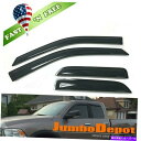 ウィンドウバイザー フィット2009-2019 Dodge Ram 1500クアッドキャブアクリルウィンドウバイザーベントサンレインガード Fit 2009-2...