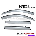 ウィンドウバイザー Wellvisorsウィンドウバイザー05-09ヒュンダイツーソンサンバイザーのディフレクター WellVisors Window Visors 05-09 For Hyundai Tucson Sun Visors Deflectors(2)
