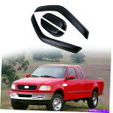 ウィンドウバイザー Ford F-150拡張タクシーピックアップ1997-03 Vents Window Visor Rain Deflters Fits Fo...