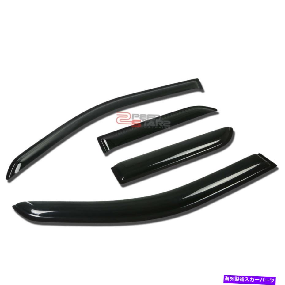 ウィンドウバイザー 01-05 aztek gmt250のダークチントウィンドウバイザー/風ディフレクターベントレインシェード DARK TINT WINDOW VISOR/WIND DEFLECTOR VENT RAIN SHADE FOR 01-05 AZTEK GMT250