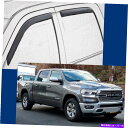 ウィンドウバイザー 2019-2021 RAM 1500クルーキャブのためのチャネル風力排出器ウィンドウバイザー In-Channel Wind Deflectors Window Visors for 2019-2021 Ram 1500 CREW CAB(2)