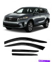 ウィンドウバイザー JSP KIA SORENTO 16-20レインガードカーウィンドウデフレクターベントバイザーオートベンツシェード JSP Kia Sore...