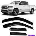 ウィンドウバイザー Dodge Ram 1500クアッドキャブ09-19ウィンドウレインガードベントバイザーオートベンツシェード For Dodge Ram 1...
