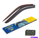ウィンドウバイザー フォードF250からF750 1999-2016のグッドイヤーウィンドウバイザー Goodyear Window Visor for Ford F250 to F750 1999-2016 Regular Cab Tape-on(2)