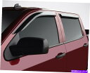 ウィンドウバイザー 2015年から2019年のGMC Sierra 2500/3500クルーキャブのテープオンベントバイザー Tape-On Vent Visors for 2015 - 2019 GMC Sierra 2500/3500 Crew Cab(2)