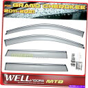 ウィンドウバイザー Wellvisors Rain Sun Wind Deflectors Grand Cherokee 11-21ウィンドウバイザーChrome Wellvisors Rain Sun Wind Deflectors Grand Cherokee 11-21 Window Visors Chrome(2)