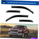 ウィンドウバイザー 2019-2022 RAM 1500クアッドキャブ(エクステンデッドキャブ)のウィンドウバイザーデフレクターレインガード Window Vi...