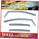 ウィンドウバイザー チャンネルウィンドウの4PCSビュイックリーガル2011-2017のダフレクター WellVisors 4Pcs In Channel Window Visors Deflectors For Buick Regal 2011-2017(2)